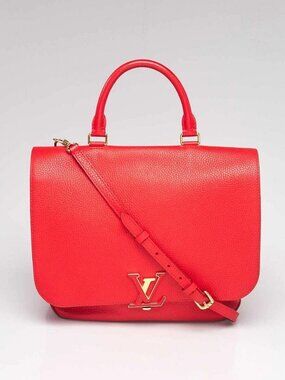 Louis Vuitton Coquelicot Taurillon Leather Volta Bag